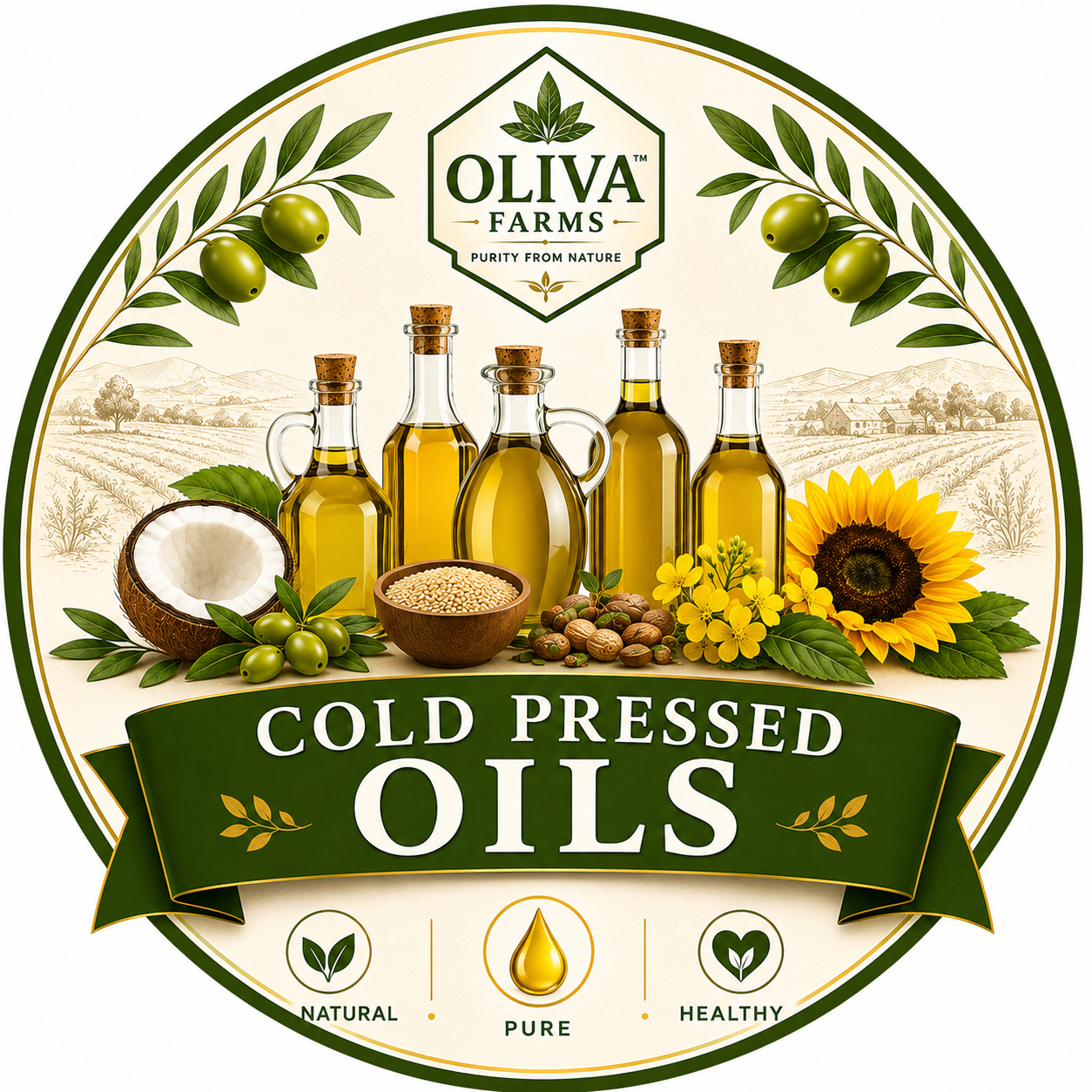 1. Cold-Pressed Oils